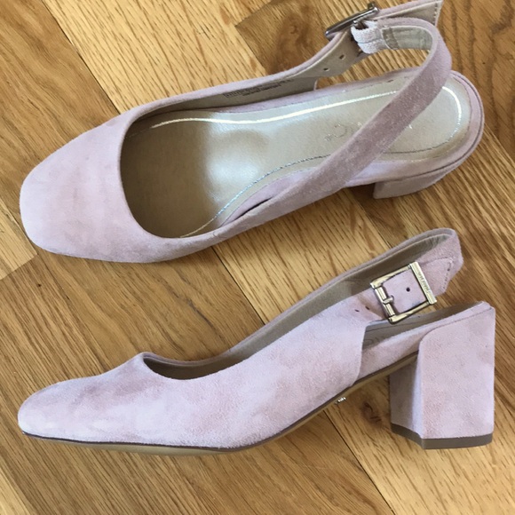 Vionic Slingback Pumps in Dusty Pink Suede - Picture 2 of 3
